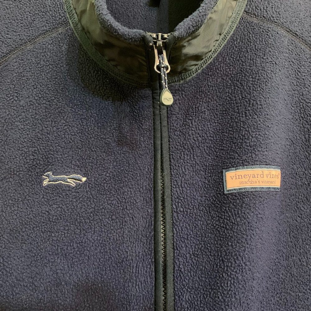 SOLD OUT! Longshanks Fleece Harbor Vest in Midnight Navy by Vineyard Vines